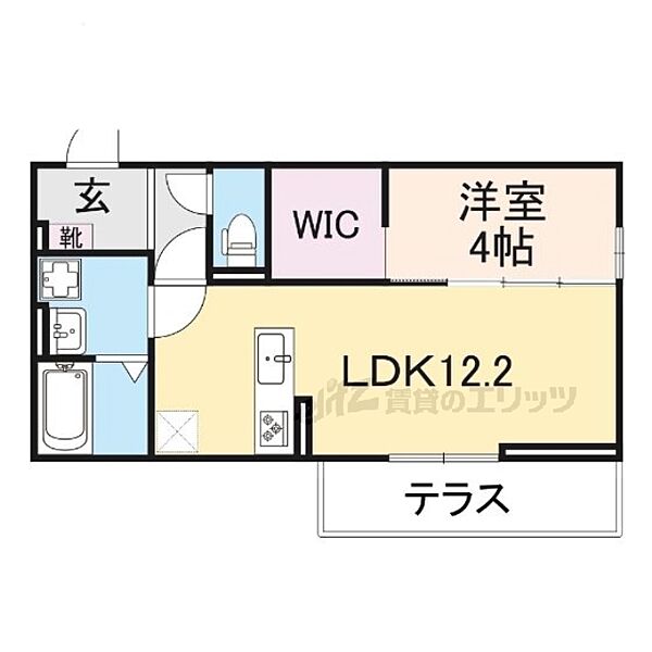 滋賀県大津市大江１丁目(賃貸アパート1LDK・3階・41.86㎡)の写真 その2