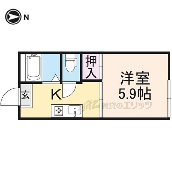 セゾン・フレグランス 102｜滋賀県彦根市城町１丁目(賃貸アパート1K・1階・21.39㎡)の写真 その2