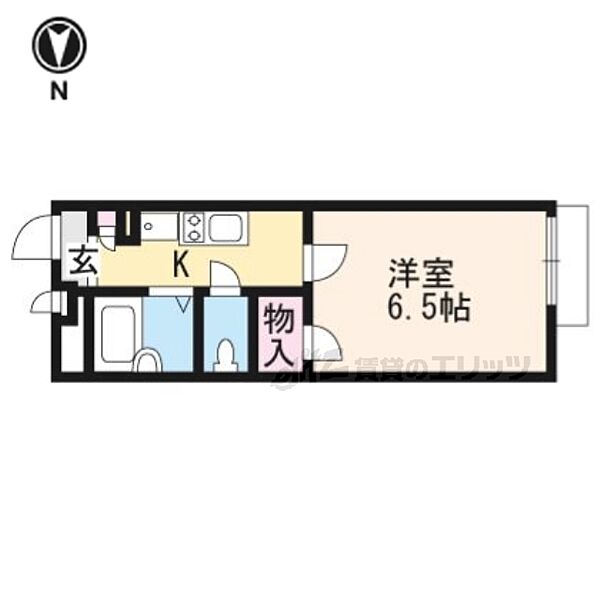 京都府京都市伏見区竹田田中殿町(賃貸アパート1K・2階・22.35㎡)の写真 その2