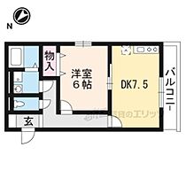 滋賀県草津市橋岡町（賃貸アパート1DK・3階・37.26㎡） その2