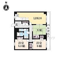 京都府京都市山科区音羽野田町（賃貸マンション3LDK・4階・75.25㎡） その2