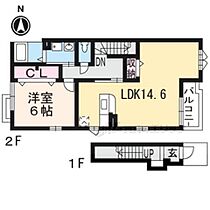 レジデンスYASU 201 ｜ 京都府京都市山科区大塚西浦町（賃貸アパート1LDK・2階・53.57㎡） その2