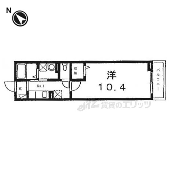 滋賀県彦根市小泉町(賃貸アパート1K・2階・31.67㎡)の写真 その2