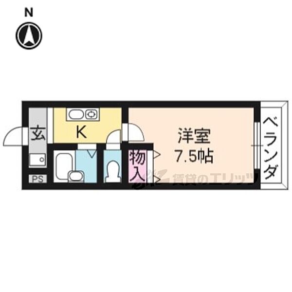 アルカディア堂山 505｜滋賀県大津市大将軍２丁目(賃貸マンション1K・5階・23.78㎡)の写真 その2