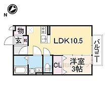 ＥＡＳＴ　ＮＯＮＡＭＩ八番館 203 ｜ 滋賀県彦根市東沼波町（賃貸アパート1LDK・2階・33.61㎡） その1