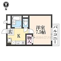 京都府京都市山科区上野御所ノ内町（賃貸マンション1K・2階・22.00㎡） その2