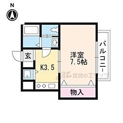 間取図画像 1K