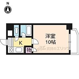 ラ・フロール小山 1Kの間取図画像