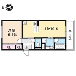 シャルールプラス2 1LDKの間取図画像