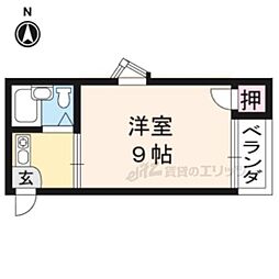 メゾンドエプーゼ 1Kの間取図画像