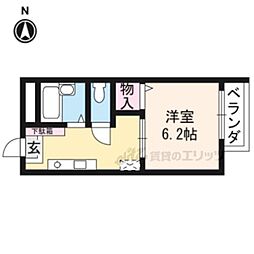 ハイツ銀華 1Kの間取図画像