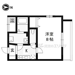 グランデ松井 1Kの間取図画像