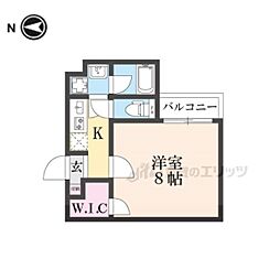 KLUGHEIT 1Kの間取図画像