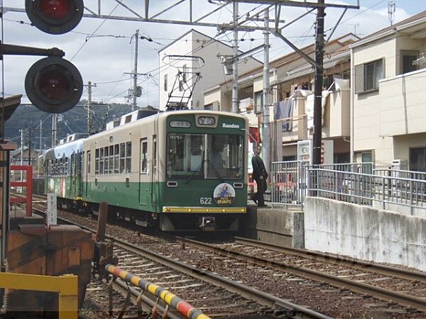 嵐電車折神社駅まで330メートル