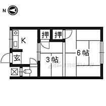 南大入荘 26 ｜ 京都府京都市右京区西京極南大入町（賃貸アパート2K・2階・21.76㎡） その2