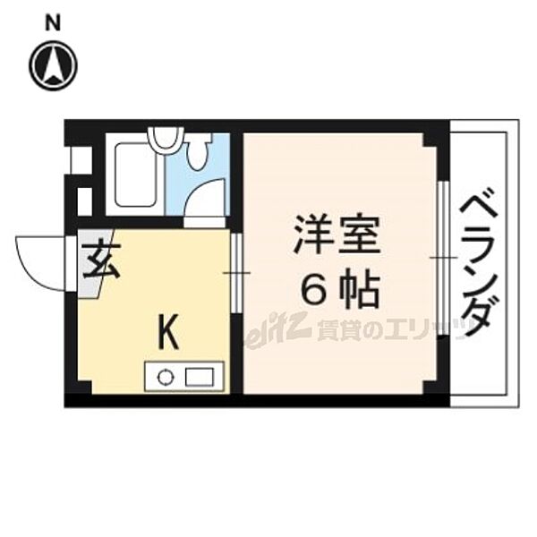 御池ハイツ 321｜京都府京都市右京区山ノ内大町(賃貸マンション1K・3階・18.00㎡)の写真 その2