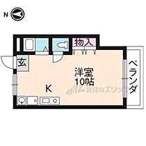 京都府京都市北区紫野下御輿町（賃貸マンション1R・3階・19.44㎡） その2