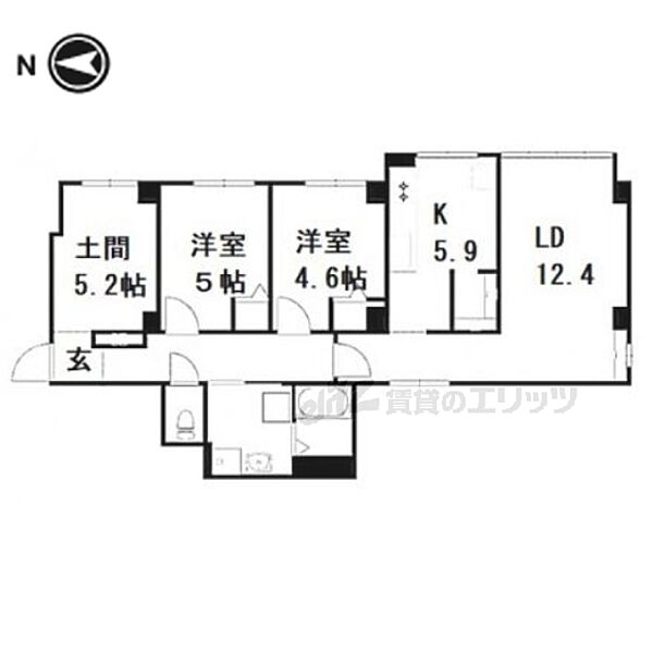 Ｍ’ｓＡＲＡ 301｜京都府京都市上京区寺今町(賃貸マンション3LDK・3階・79.68㎡)の写真 その2