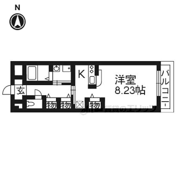 ベル・エトワレ 103｜京都府京都市右京区鳴滝松本町(賃貸アパート1R・1階・30.98㎡)の写真 その2