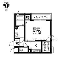 京都府京都市上京区笹屋４丁目（賃貸マンション1K・1階・28.40㎡） その2