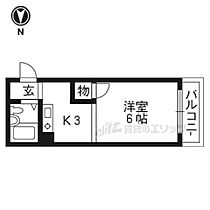 京都府京都市上京区浄福寺通一条上る福本町（賃貸マンション1K・3階・21.00㎡） その2