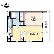 京都府京都市右京区花園中御門町（賃貸マンション1LDK・2階・41.11㎡） その2