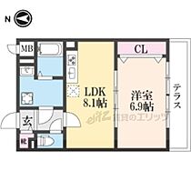 SUN 103 ｜ 京都府京都市右京区西院日照町（賃貸マンション1LDK・1階・38.38㎡） その2