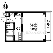 ベルメール北大路 201 ｜ 京都府京都市北区衣笠開キ町（賃貸マンション1K・2階・26.00㎡） その2