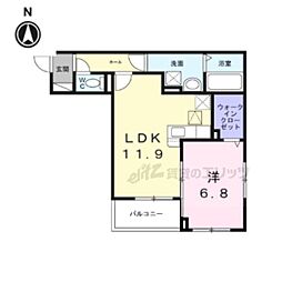 レジデンス 藤ケ森 1LDKの間取図画像