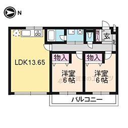 i.House01 2LDKの間取図画像