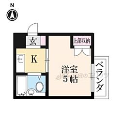 ハイツみやび 1Kの間取図画像