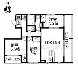 グラシア高倉 3LDKの間取図画像