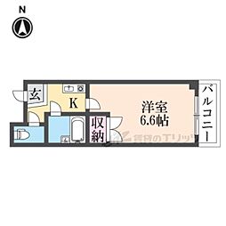 ベル・クレストおくだ 1Kの間取図画像