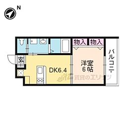 アイシス 1DKの間取図画像
