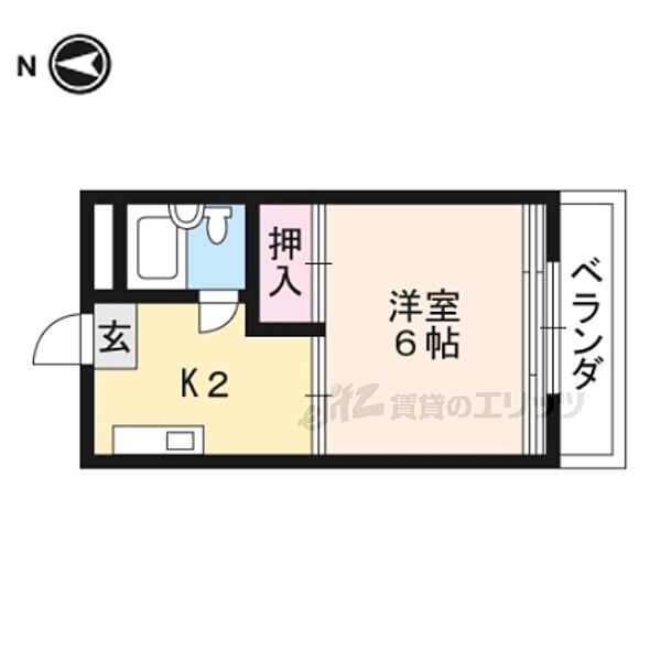 京都府京都市下京区中堂寺北町(賃貸マンション1K・3階・17.00㎡)の写真 その2