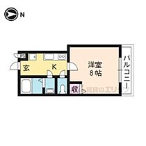 京都府京都市下京区西新屋敷下之町（賃貸マンション1K・4階・22.36㎡） その2