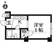 京都府京都市下京区若松町（賃貸マンション1K・2階・17.30㎡） その1