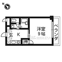 ＰＵＲＥ　ＣＲＹＳＴＡＬ 102 ｜ 京都府京都市伏見区桃山町因幡（賃貸マンション1K・1階・29.32㎡） その2