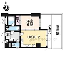 京都府京都市伏見区東町（賃貸マンション1LDK・1階・38.00㎡） その2