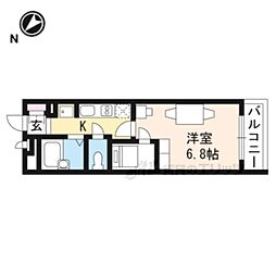 レオパレスＳＯＡＲＥＲII 2階1Kの間取り