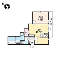 ソラーナ 3階1LDKの間取り