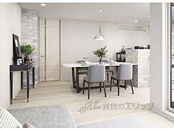 JR東海道・山陽本線 西大路駅 徒歩14分の賃貸アパート 2階1LDKのリビング/ダイニング