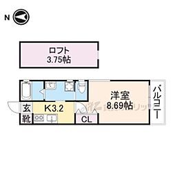 間取図画像 1K