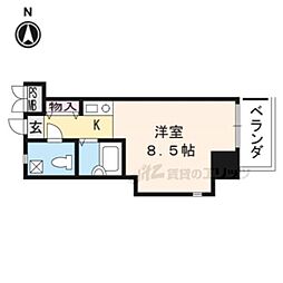 メゾン春日 1Kの間取図画像