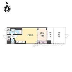 ベラジオ雅び京都三条通 1LDKの間取図画像