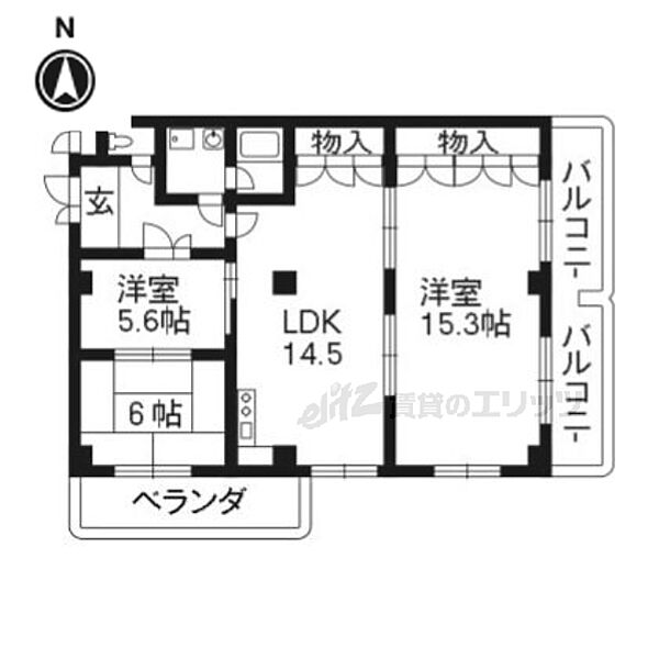 ルシェール西院 4A｜京都府京都市右京区西院三蔵町(賃貸マンション3LDK・4階・67.00㎡)の写真 その2