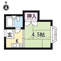 サン・ファーストビル 4-B ｜ 京都府京都市上京区仁和寺街道御前通西入下横町（賃貸マンション1R・4階・14.00㎡） その2