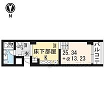 京都府京都市上京区東堀川通椹木町上る五町目（賃貸マンション1LDK・2階・25.34㎡） その2