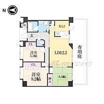 京都府京都市上京区清和院町（賃貸マンション3LDK・1階・84.58㎡） その2