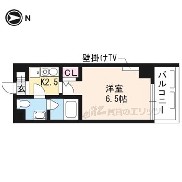 エリッツ四条烏丸ビル 701｜京都府京都市下京区四条通新町東入ル月鉾町(賃貸マンション1K・7階・20.48㎡)の写真 その2